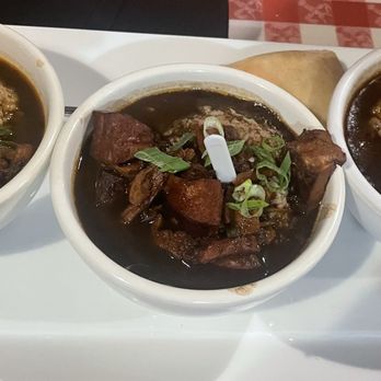 Prejean's - Threesome gumbo - Cajun/Creole Near Me - Lafayette, Louisiana Prejean's - Threesome gumbo - Cajun/Creole Near Me - Lafayette, Louisiana