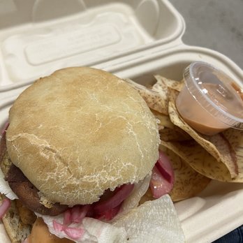 One Hot Minute - a sandwich and chips in a styrofoam container - Pop-Up Restaurants Near Me - Culver City, California One Hot Minute - a sandwich and chips in a styrofoam container - Pop-Up Restaurants Near Me - Culver City, California