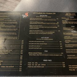 Lagos Grill - Menu