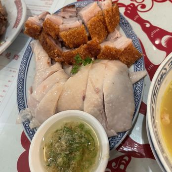 Chinatown BBQ - Two meats combo. Pork belly and pouch chicken. - Barbeque Near Me - Vancouver, British Columbia Chinatown BBQ - Two meats combo. Pork belly and pouch chicken. - Barbeque Near Me - Vancouver, British Columbia
