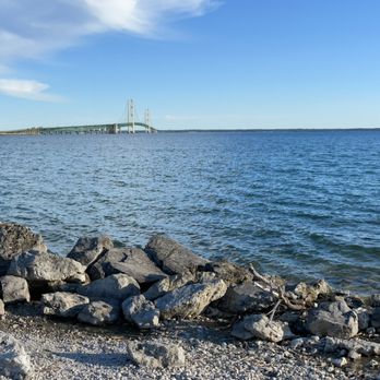 Bridge View Park - Mac in the distance - Parks Near Me - Mackinac, Michigan