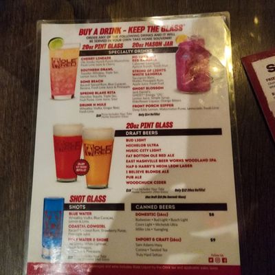 Menu photo 4 Ole Red Nashville, TN