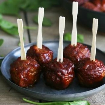 Serious Eats Catering - Barbecue Meatballs - Caterers Near Me Serious Eats Catering - Barbecue Meatballs - Caterers Near Me