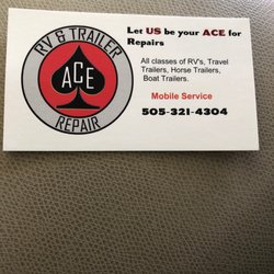 Ace RV & Trailer Repair - Business Card