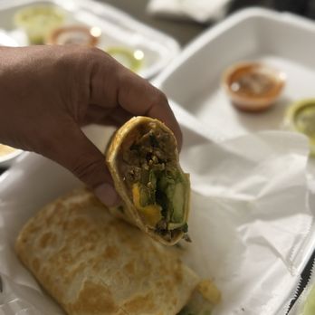 El Sabor De Guanajuato - Campenchano's Burrito (Beans, Cheese, Escabeche, Avocado Slice, Bistec & Al Pastor w/Pineapple) - Tacos Near Me - Bulverde, Texas El Sabor De Guanajuato - Campenchano's Burrito (Beans, Cheese, Escabeche, Avocado Slice, Bistec & Al Pastor w/Pineapple) - Tacos Near Me - Bulverde, Texas