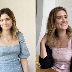 Kinloch Salon - Before (left) and after (right) my full head of balayage with Natalie!