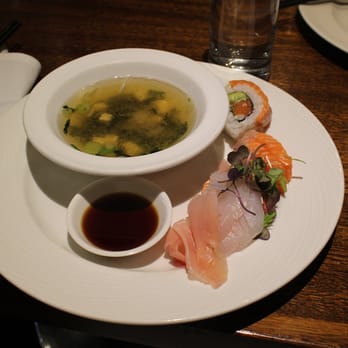 Eight at Cordis - Second course - Miso, Sashimi + Sushi - Breakfast & Brunch Near Me - Auckland, AUK Eight at Cordis - Second course - Miso, Sashimi + Sushi - Breakfast & Brunch Near Me - Auckland, AUK