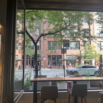 Necessary & Sufficient Coffee - Printers Row - Cool indoor outdoor concept - Coffee & Tea Near Me - Chicago, Illinois