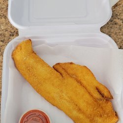 Smitty's Fish House West - Perfectly cook fried haddock! Chose no roll for sandwich!