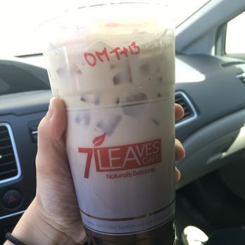 7 Leaves Cafe - large oolong milk tea w boba - Coffee & Tea Near Me - Alhambra, California 7 Leaves Cafe - large oolong milk tea w boba - Coffee & Tea Near Me - Alhambra, California