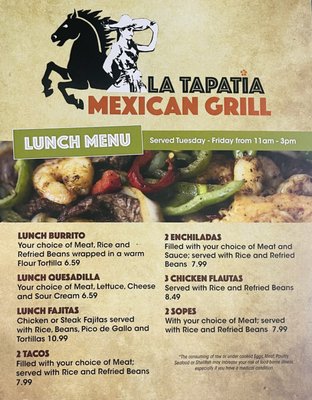 Menu photo 8 La Tapatia Mexican Grill Warr Acres, OK Menu photo 8 La Tapatia Mexican Grill Warr Acres, OK