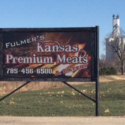 Kansas Premium Meats - Their sign out front.