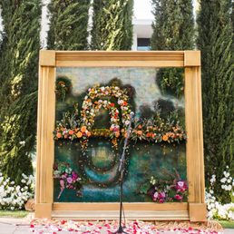 Flower wall rendering of Monet's Flowering Arches at the Phoenix Art Museum, built by William at Avant-Garde. Absolutely amazing
