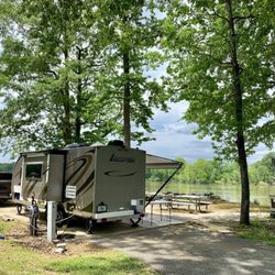 Jennings Ferry Campground - My campsite is right on the Black Warrior River.