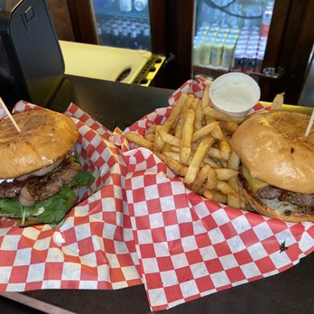 Lay Low Tavern - Lay Low Burger and western bbq burger with fries - Sports Bars Near Me - Portland, Oregon Lay Low Tavern - Lay Low Burger and western bbq burger with fries - Sports Bars Near Me - Portland, Oregon