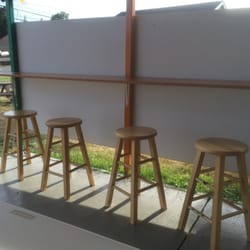La Taurina Grill - Bar stool seating on both side plus a table in the middle..