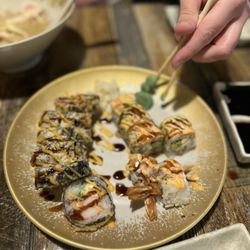 Kotoyama Ramen - Volcano Roll Rainbow Roll