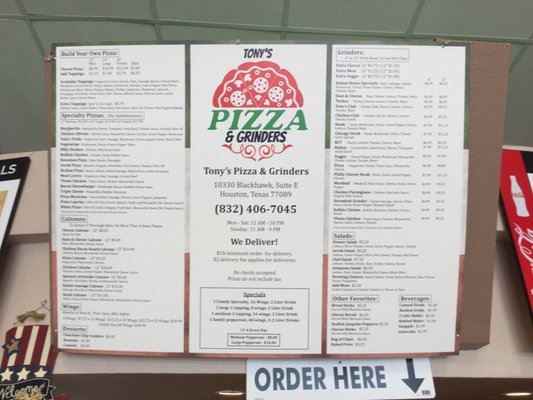 Tony's Pizza & Grinders by null