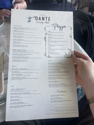 Menu photo 3 Dante Beverly Hills Beverly Hills, CA