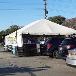 Russell Station Bar & Grill - Tent went up yesterday. It'll be GREAT to eat outside and not  be  in the sun or rain!