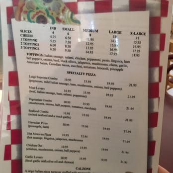 Luigi's - Menu back - Italian Near Me - Pacifica, California Luigi's - Menu back - Italian Near Me - Pacifica, California
