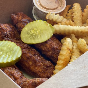 Chicken Fire - Hot Box plus an extra tender:) - Chicken Shop Near Me - Orlando, Florida