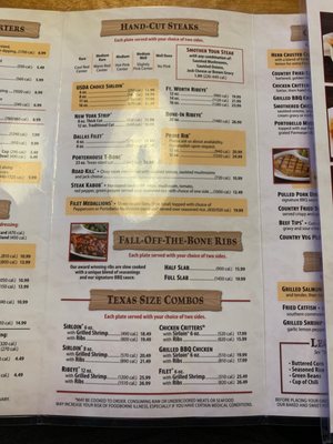 Menu photo 1 Texas Roadhouse Rockledge, FL Menu photo 1 Texas Roadhouse Rockledge, FL