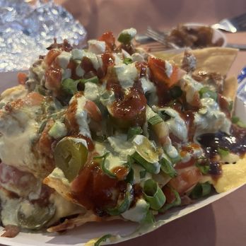 Slow Hand BBQ - Smoked Brisket Nachos - Small - Barbeque Near Me - Martinez, California Slow Hand BBQ - Smoked Brisket Nachos - Small - Barbeque Near Me - Martinez, California