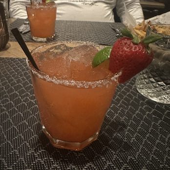 Ascione Bistro - Il Villaggio Margarita (strawberry) Suggested by our server, Johnny.....tasted even better than the regular! 2nd round - Italian Near Me - Chicago, Illinois