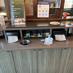 Starbucks - More trash overflow.