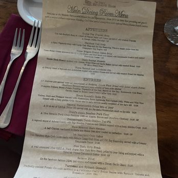 Farnsworth House Inn - Menu - Tours Near Me - Gettysburg, Pennsylvania