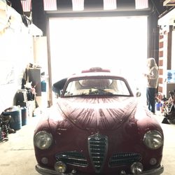 Schlafer's Auto Repair - Drying off in the garage