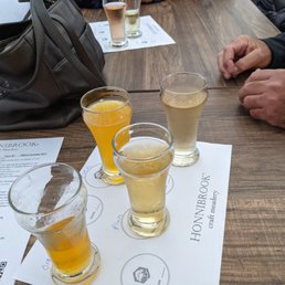 Tasting flights. Tasting flights.