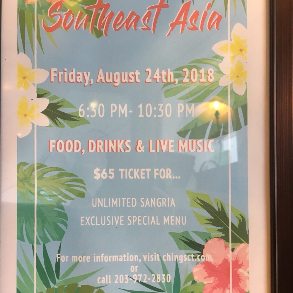 Ching's Table - This will be very fun!, love to go!. They must just post it when it absolutely attracted my attention. - Pan Asian Near Me - New Canaan, Connecticut Ching's Table - This will be very fun!, love to go!. They must just post it when it absolutely attracted my attention. - Pan Asian Near Me - New Canaan, Connecticut