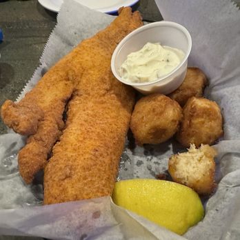 Oyster Pub - Fried Fish Sandwich with no bun - Sports Bars Near Me - Daytona Beach, Florida Oyster Pub - Fried Fish Sandwich with no bun - Sports Bars Near Me - Daytona Beach, Florida