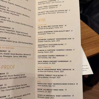 Sergeant Ma - Drink Menu part 2 (9-16-26) - New American Near Me - San Francisco, California