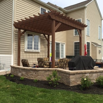 Hursh's Landscaping - a patio with a pergola - Landscaping Near Me - Emmaus, Pennsylvania Hursh's Landscaping - a patio with a pergola - Landscaping Near Me - Emmaus, Pennsylvania