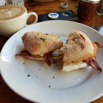 Marigold Kitchen - Marigold breakfast sandwich and mocha - Breakfast & Brunch Near Me - Madison, Wisconsin