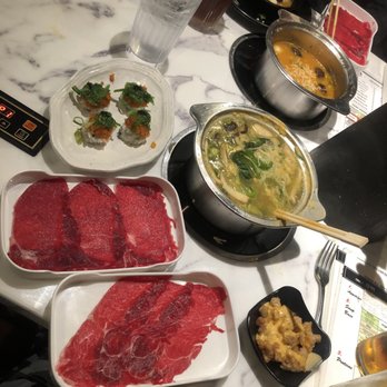 Boiling World - Beef rib eye ready to be cooked - Hot Pot Near Me - Ontario, California