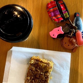 Wood Coffee Co - Coozel nut latte & coffee cake - Coffee & Tea Near Me - Long Beach, California
