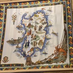 Zona Blu - Decorative map of Sardinia