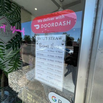 Sweet Straw - Business Hours - Bubble Tea Near Me - Napa, California
