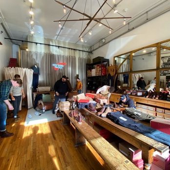 Grown and Sewn - Interior of Grown and Sewn/Red Wing Heritage NYC (November 2019) - Men's Clothing Near Me - Brooklyn, New York Grown and Sewn - Interior of Grown and Sewn/Red Wing Heritage NYC (November 2019) - Men's Clothing Near Me - Brooklyn, New York