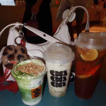 Cha Redefine - matcha einspanner, Cha Cha Lychee Rice, Lemon Cha - Tea Rooms Near Me - Costa Mesa, California