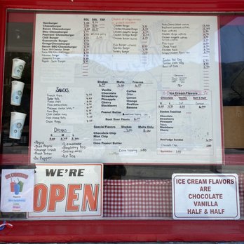 Mono Cone - Menu as of 07/08/23 - Ice Cream & Frozen Yogurt Near Me - Lee Vining, California
