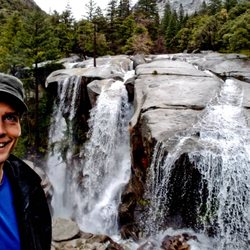 Hidden Falls aka Tenaya Creek Falls - Just the 3 Cascades and I chilling in the morning.