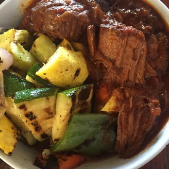 Bushfire Kitchen - Temecula - Chipotle braised short rib bowl with garlic mashed potatoes and veggies - Gluten-Free Near Me - Temecula, California