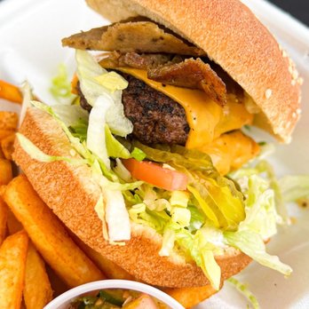 Rockin' Moroccan - burger and french fries - Moroccan Near Me Rockin' Moroccan - burger and french fries - Moroccan Near Me