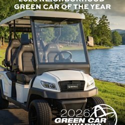 2026 Neighborhood Green Car of the Year Awarded to Bintelli Beyond golf carts... Offered here at Blue Sky Carts