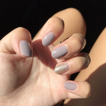 OPJ Nails Salon - I believe Kayla (I think that was her name lol) did an awesome job! & I normally don't add glitter to my nails (6/22/17) - Nail Salons Near Me - North Smithfield, Rhode Island